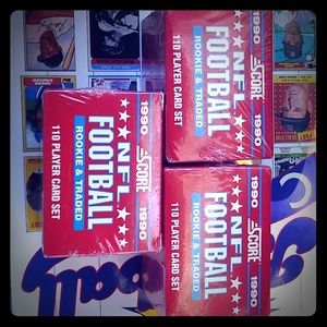 1990 score football cards 110 cards